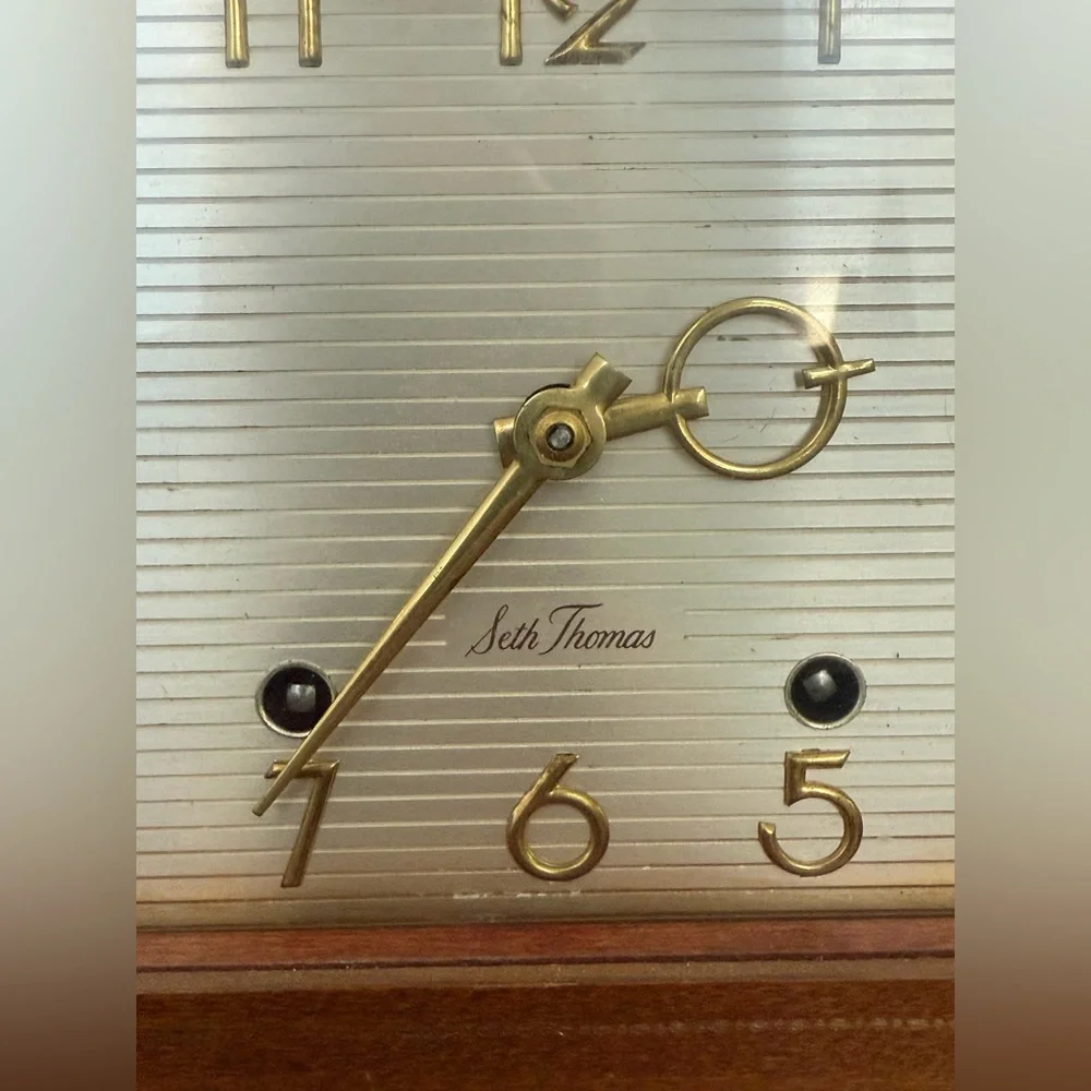 Seth Thomas Rare Mid-Century Modern Chiming Mechanical Striking Clock Works